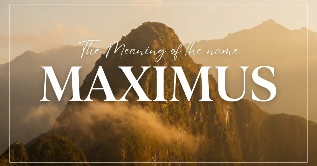 Maximus name meaning