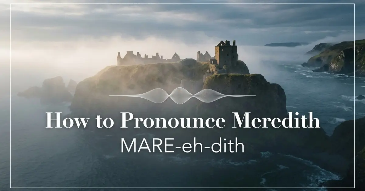 How to pronounce Meredith