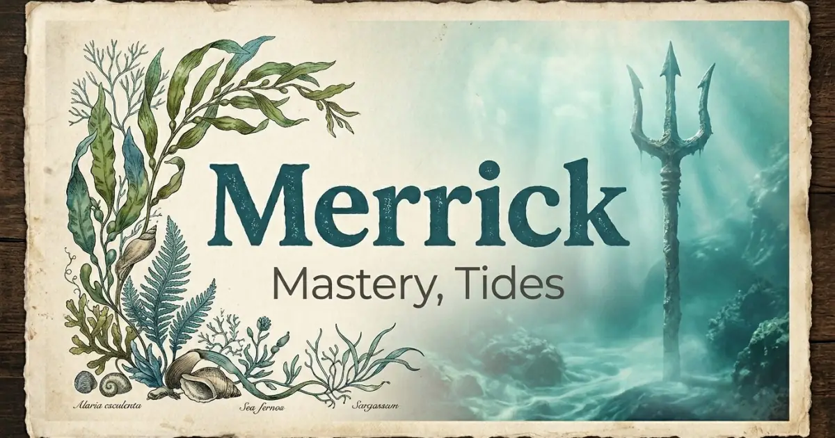 Merrick meaning themes: mastery, tides