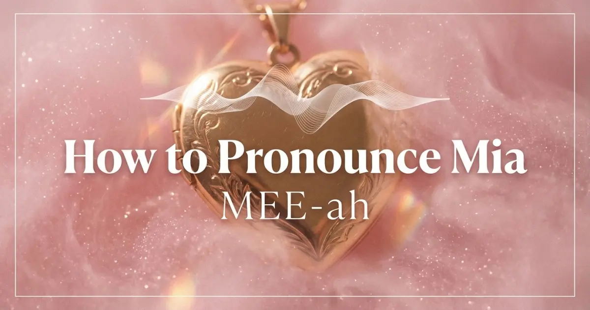 How to pronounce Mia