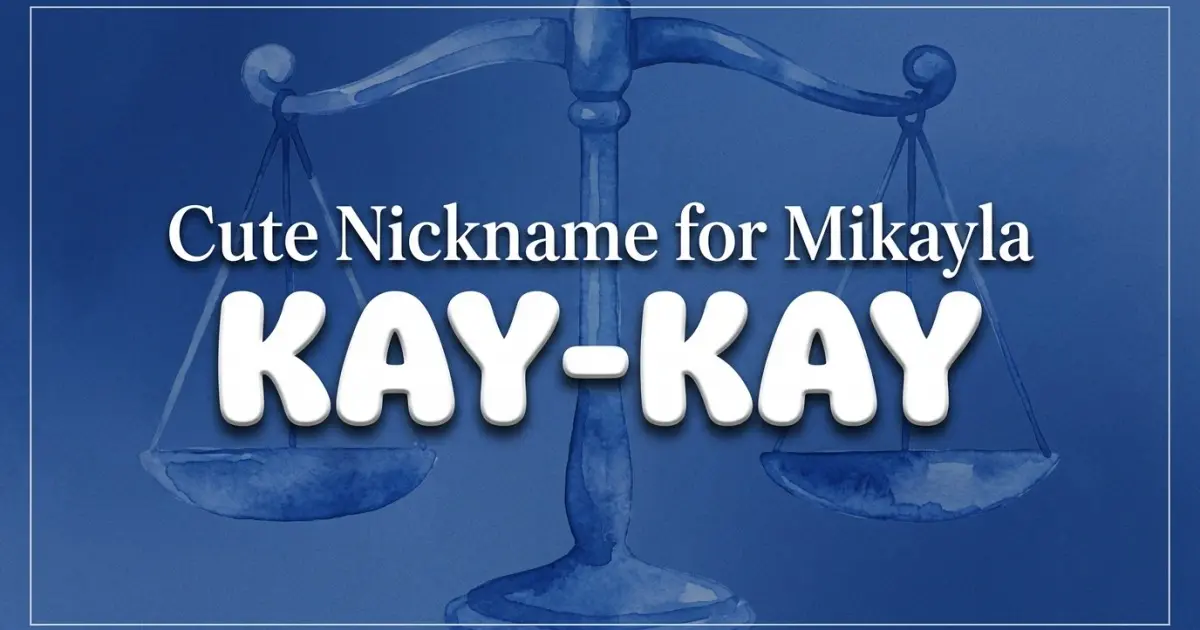 Cute nickname for Mikayla: Kay-Kay