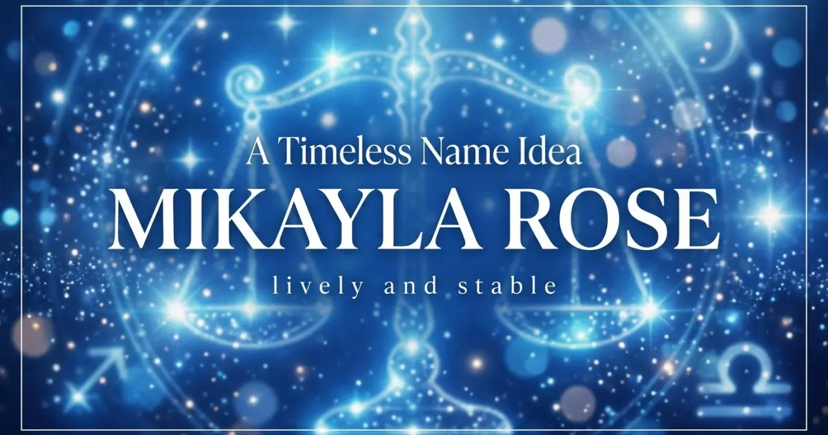 Middle name idea: Mikayla Rose - lively and stable