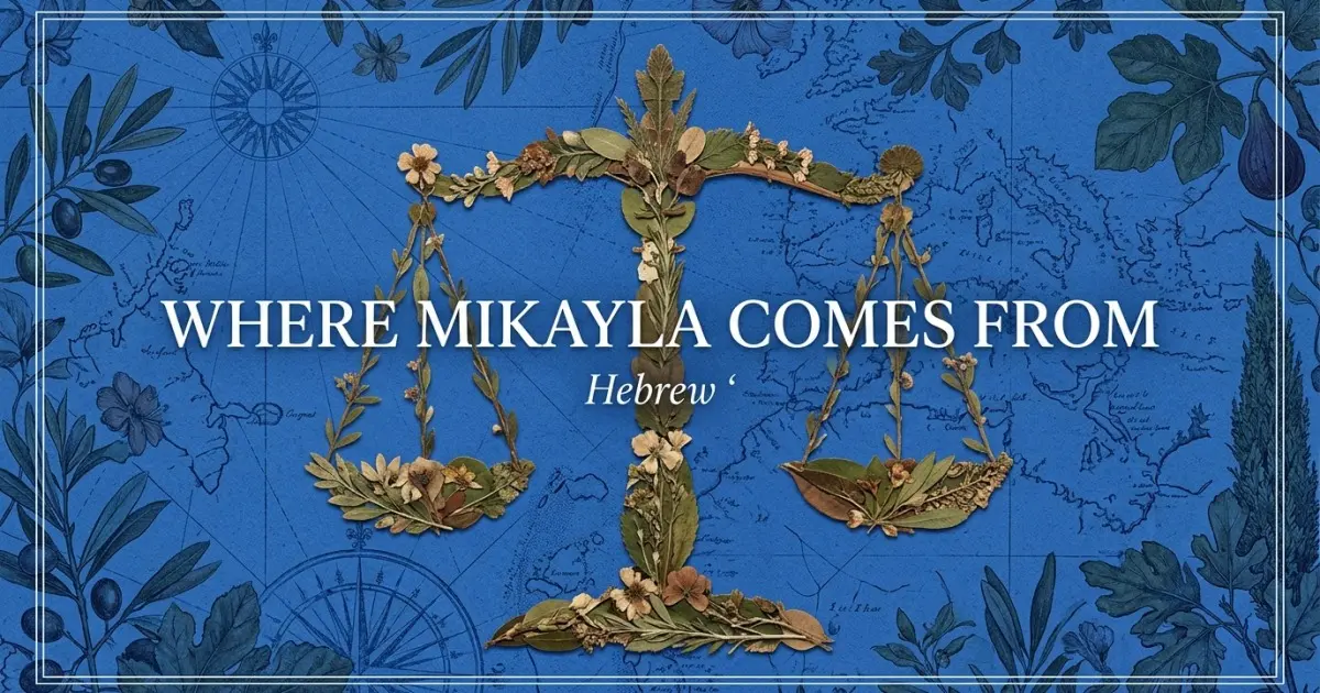 The name Mikayla comes from: Hebrew