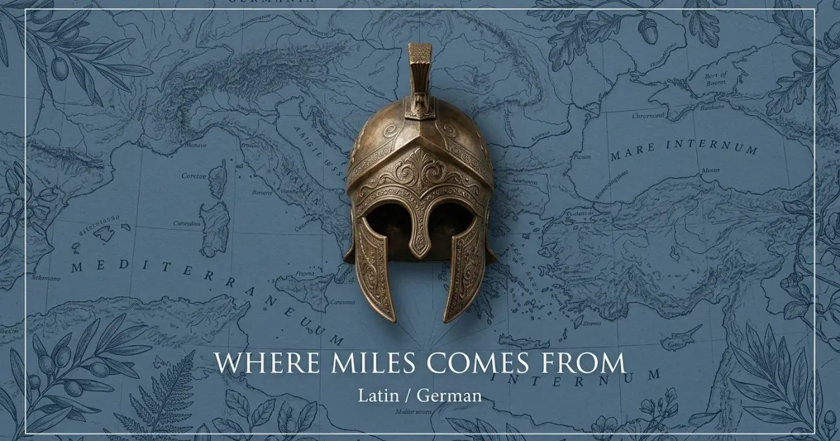 The name Miles comes from: Latin / German