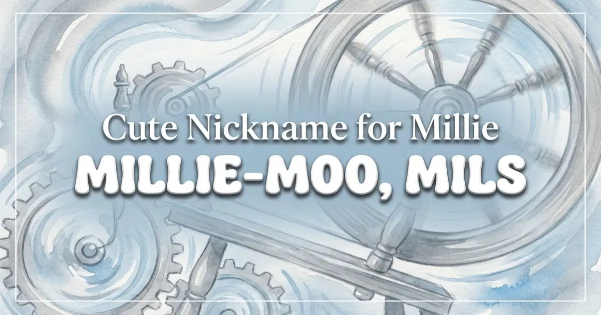 Cute nickname for Millie: Millie-moo, Mils