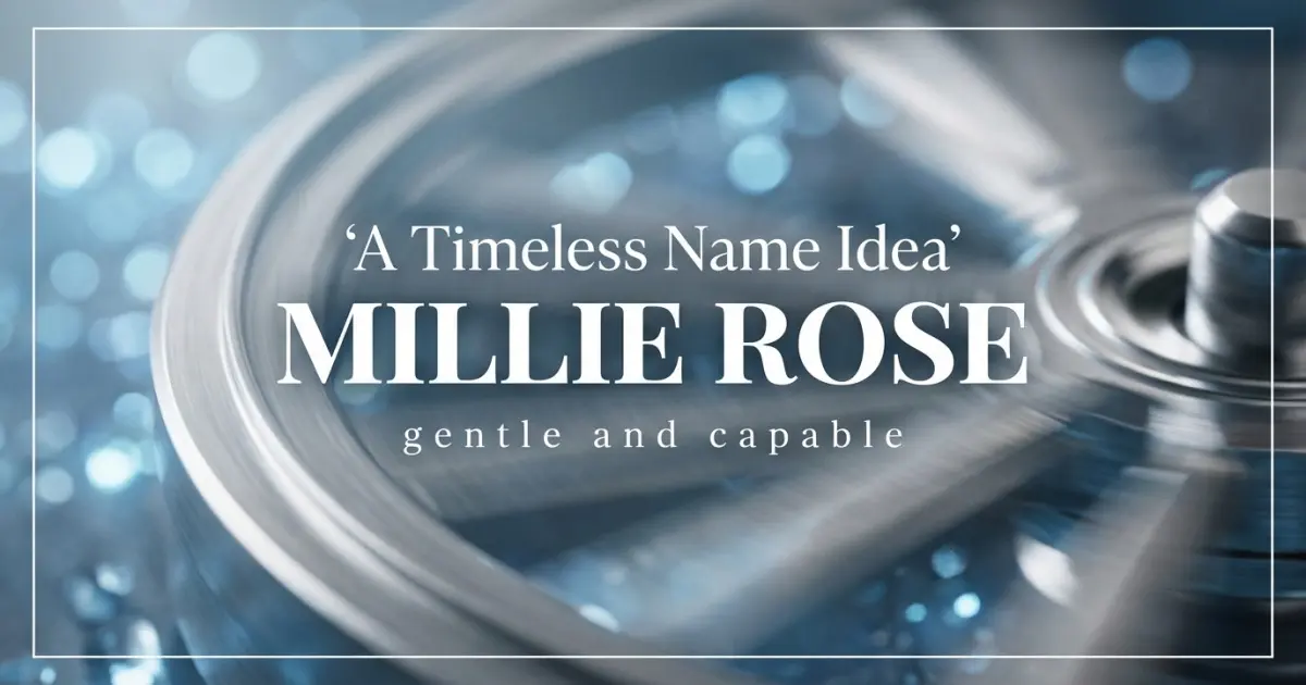 Middle name idea: Millie Rose - gentle and capable