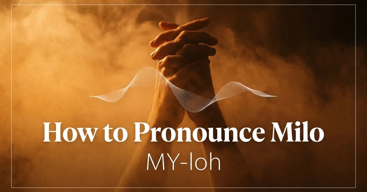 How to pronounce Milo