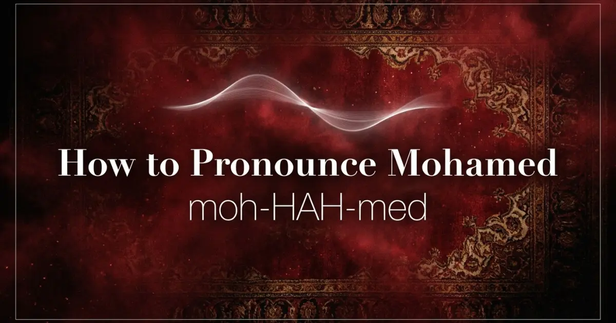 How to pronounce Mohamed