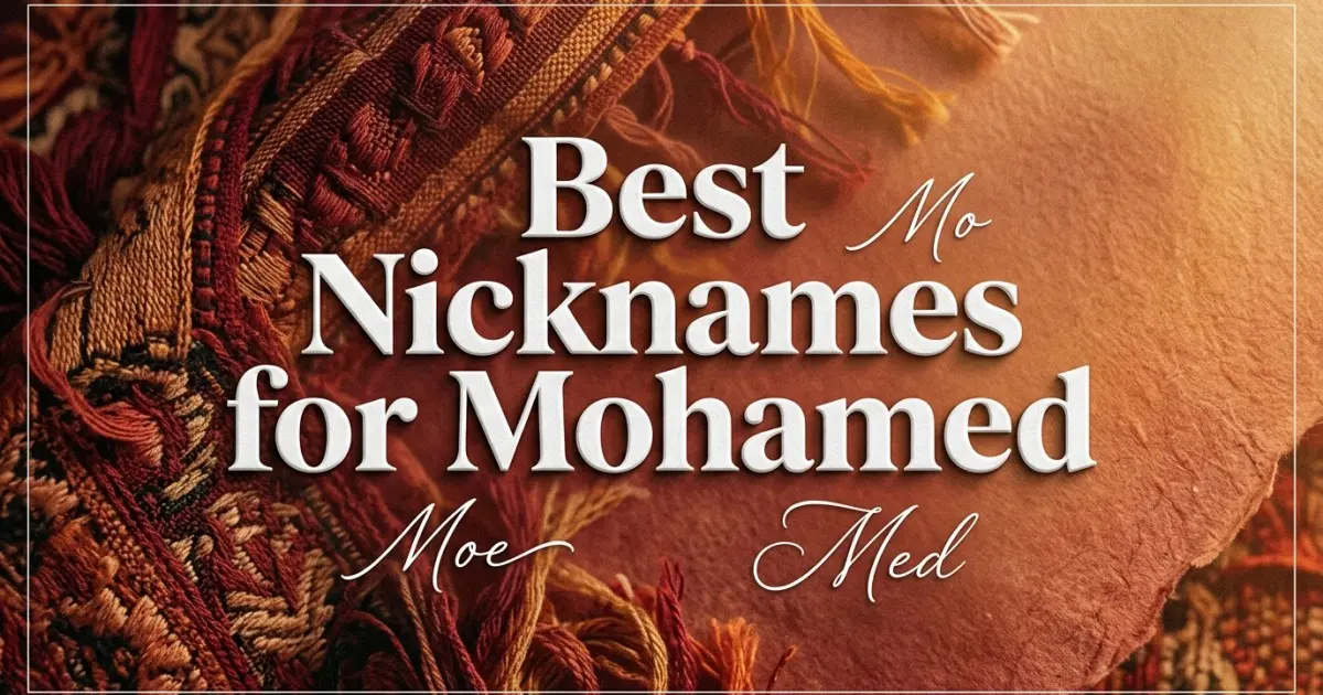 Nicknames for Mohamed