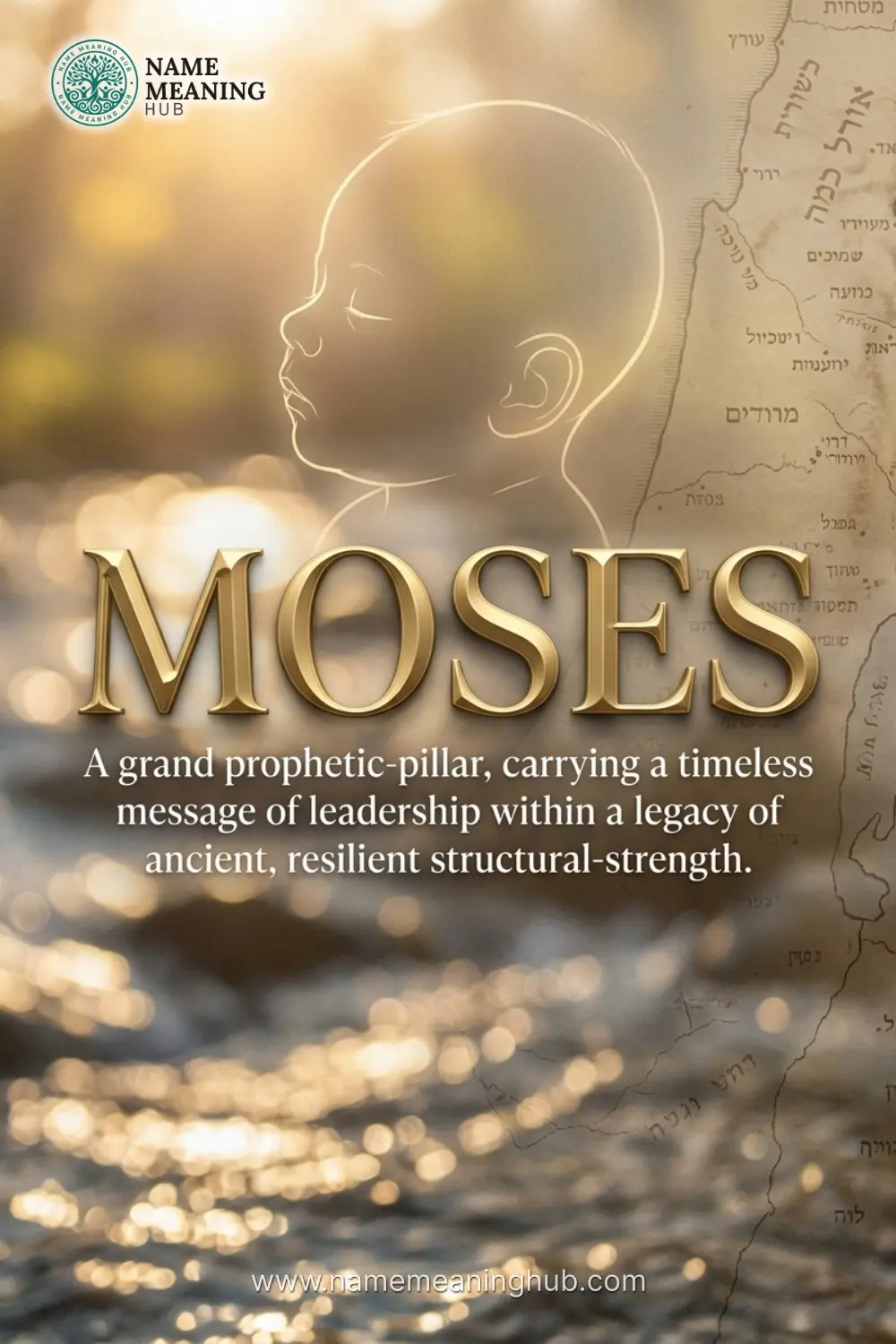 Meaning of the name Moses: A grand prophetic-pillar, carrying a timeless message of leadership within a legacy of ancient, resilient structural-strength.