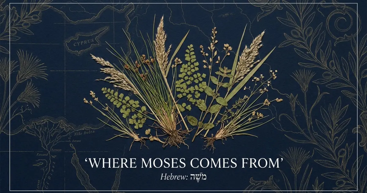 The name Moses comes from: Hebrew