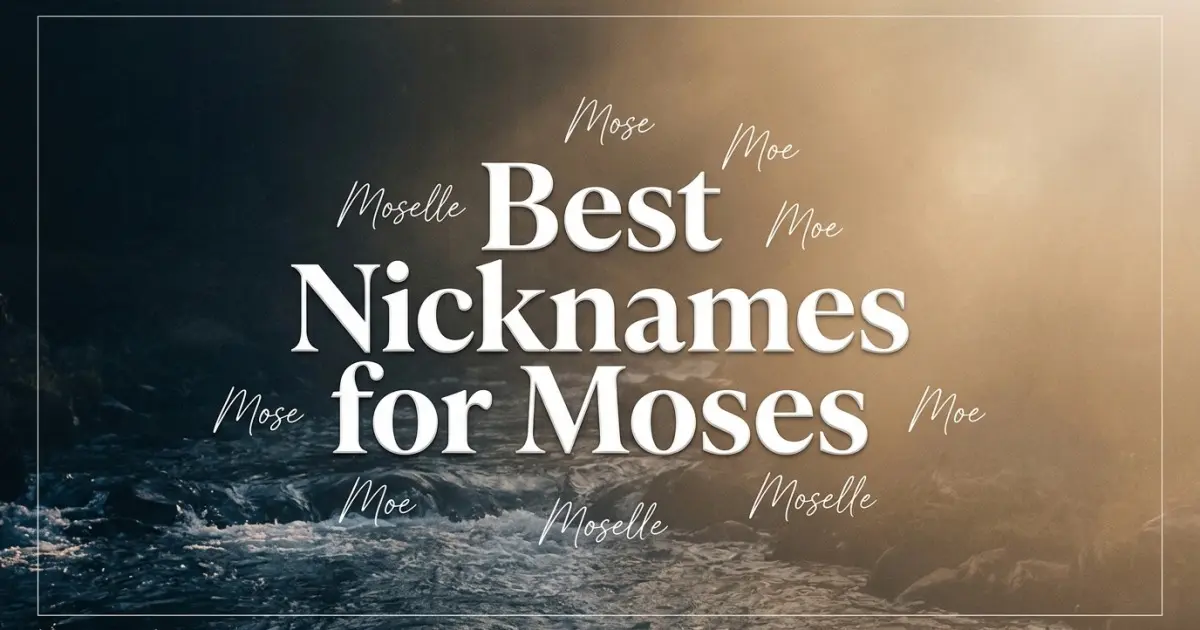 Nicknames for Moses
