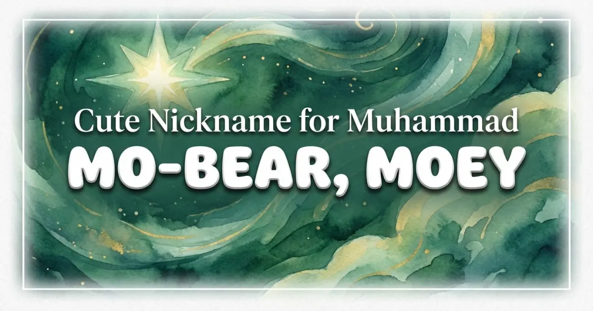 Cute Nickname For Muhammad Idea