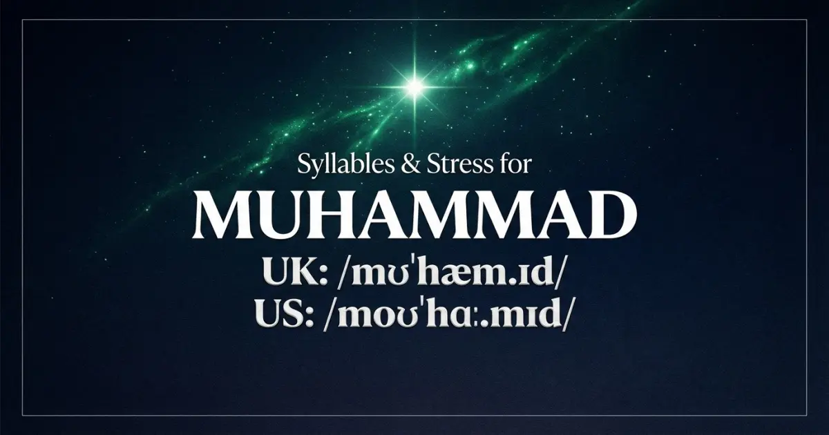 Muhammad Syllables Stress Pronunciation