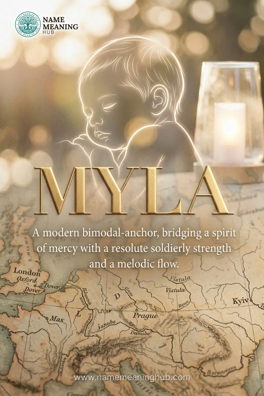 Meaning of the name Myla: A modern bimodal-anchor, bridging a spirit of mercy with a resolute soldierly strength and a melodic flow.