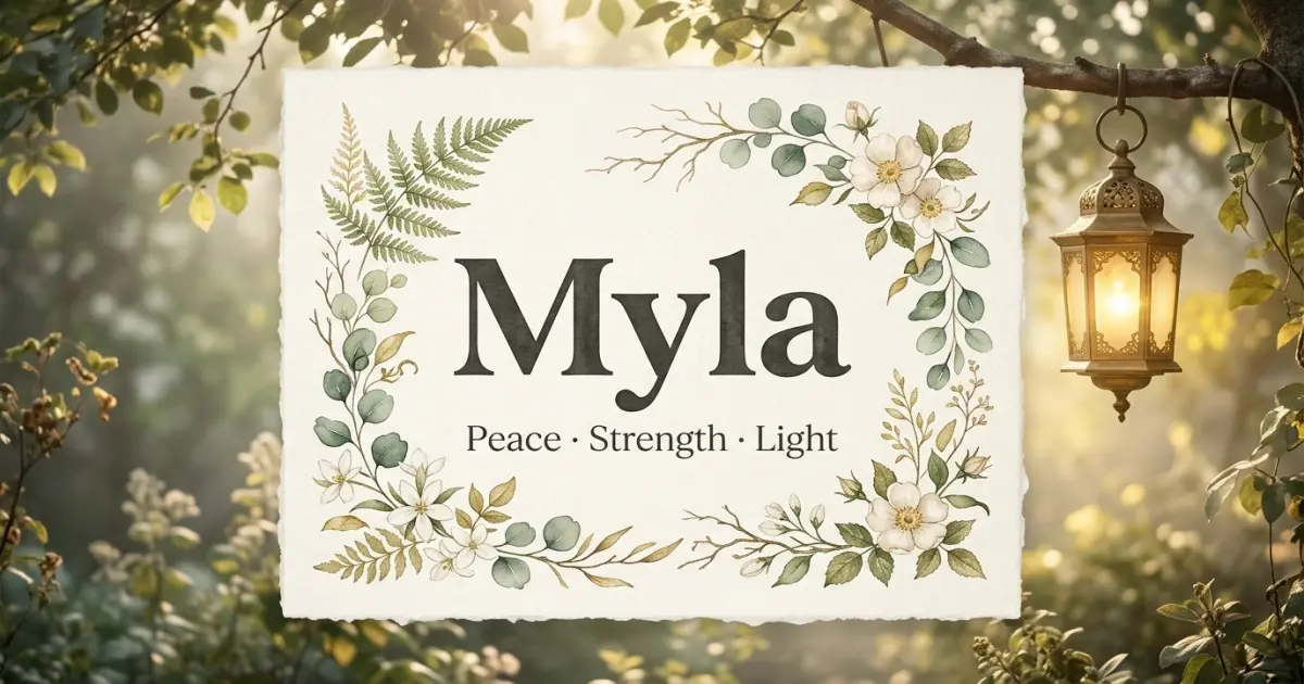 Myla meaning themes: peace, strength, light