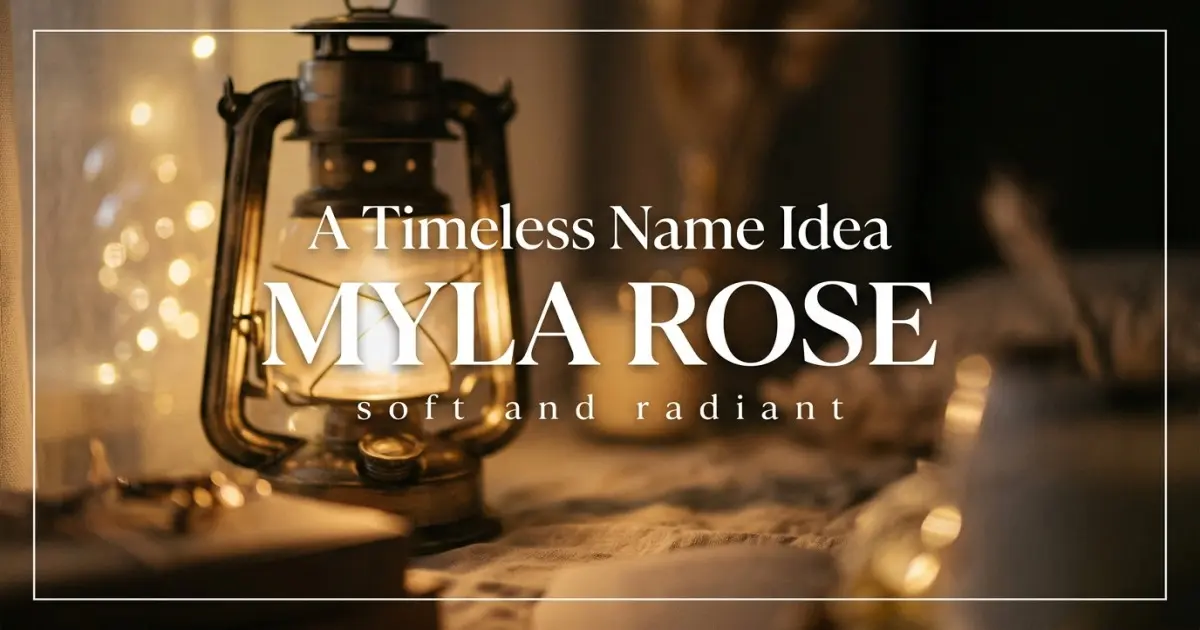Middle name idea: Myla Rose - soft and radiant