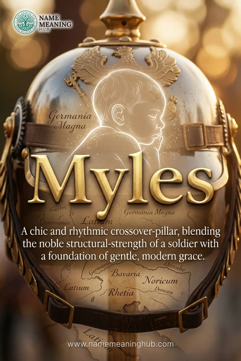 Meaning of the name Myles: A chic and rhythmic crossover-pillar, blending the noble structural-strength of a soldier with a foundation of gentle, modern grace.