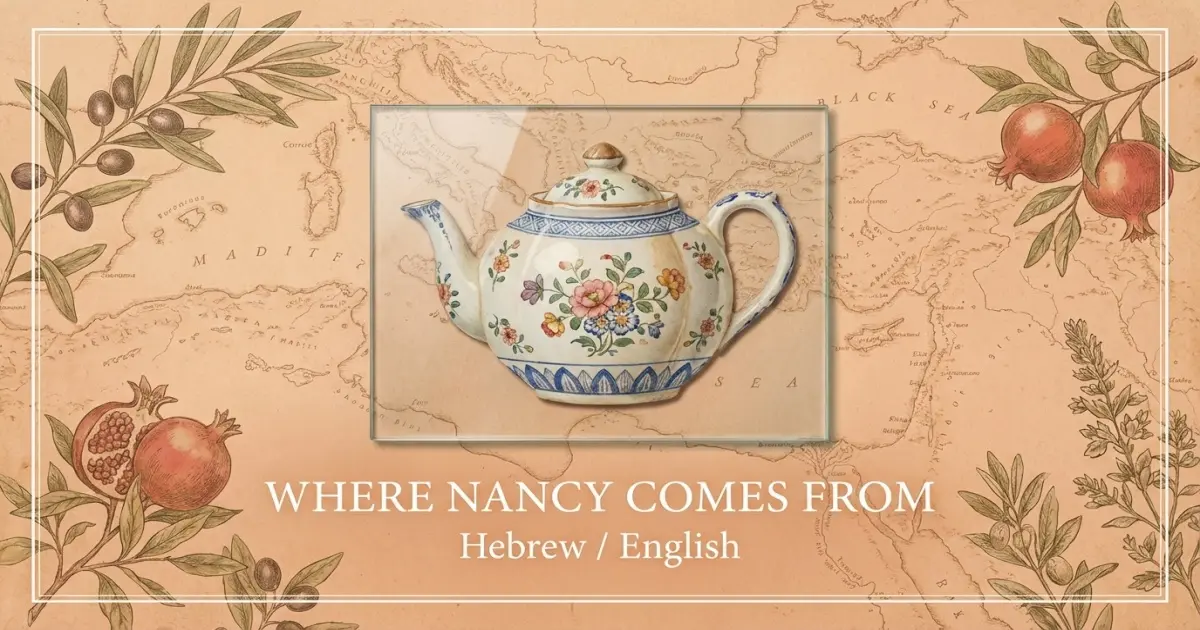 The name Nancy comes from: Hebrew / English