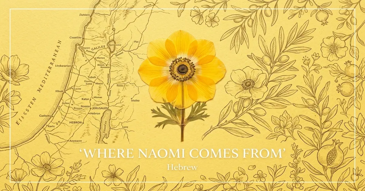 The name Naomi comes from: Hebrew