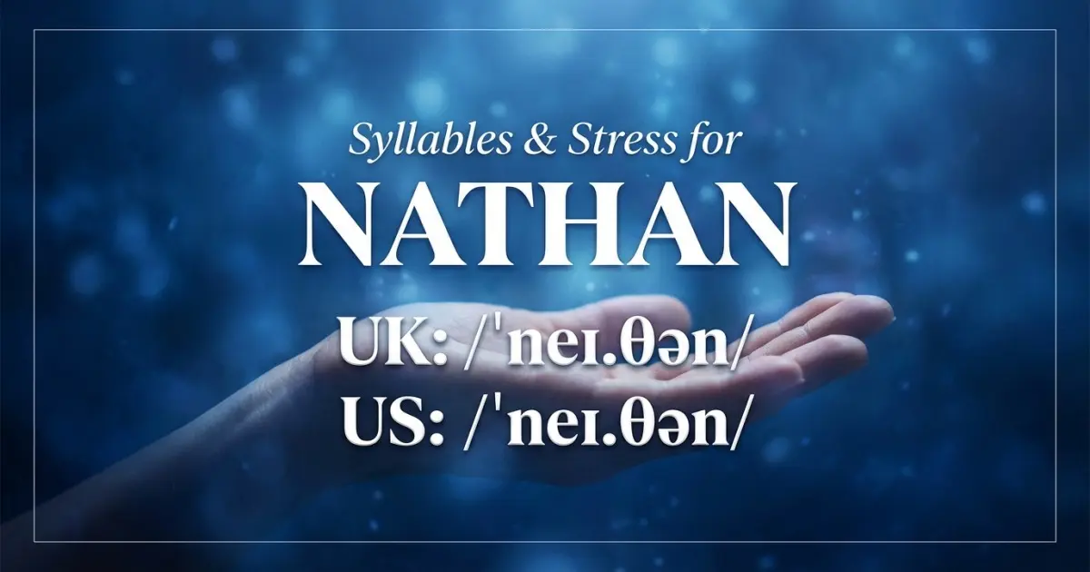 Nathan syllables, stress, and UK and US pronunciation