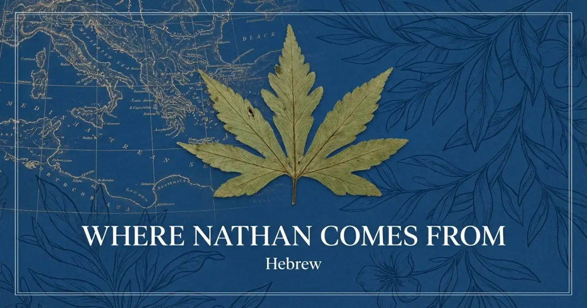 The name Nathan comes from: Hebrew