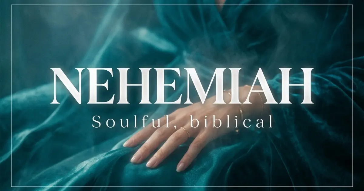 Nehemiah name vibe: Soulful, biblical