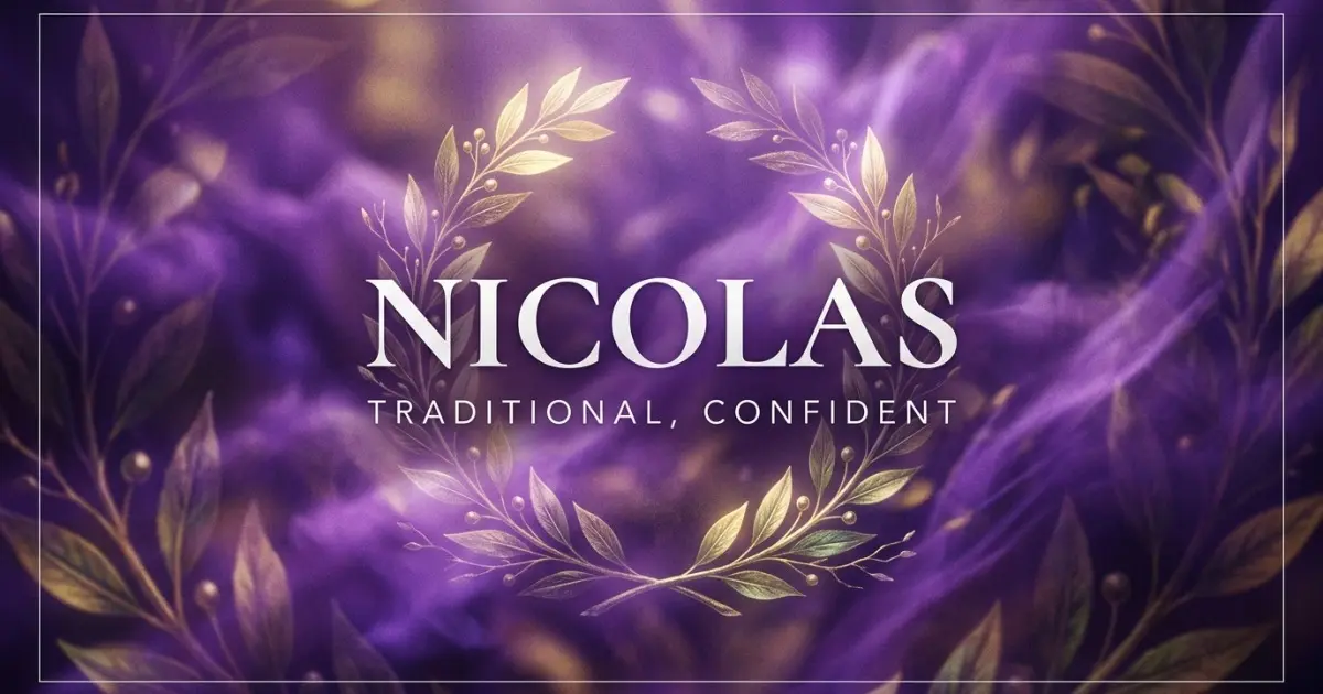 Nicolas name vibe: Traditional, confident