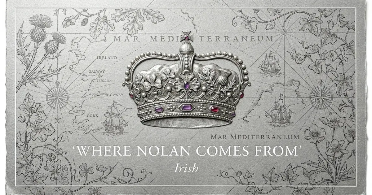 The name Nolan comes from: Irish