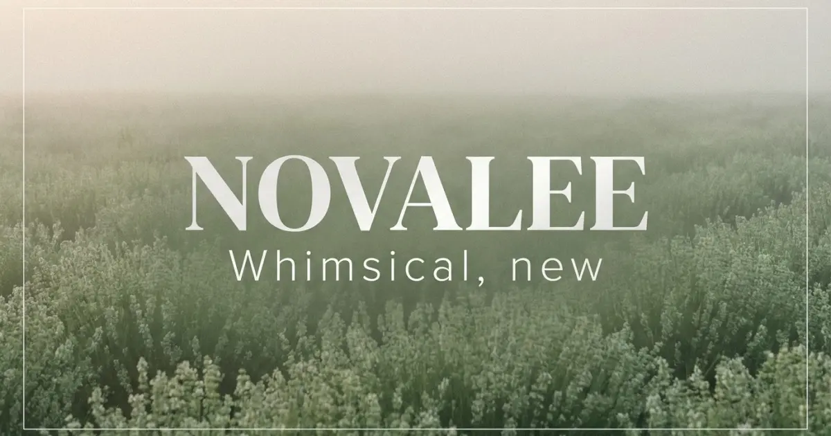 Novalee name vibe: Whimsical, new