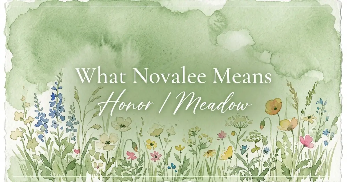 Novalee name meaning Honor / Meadow