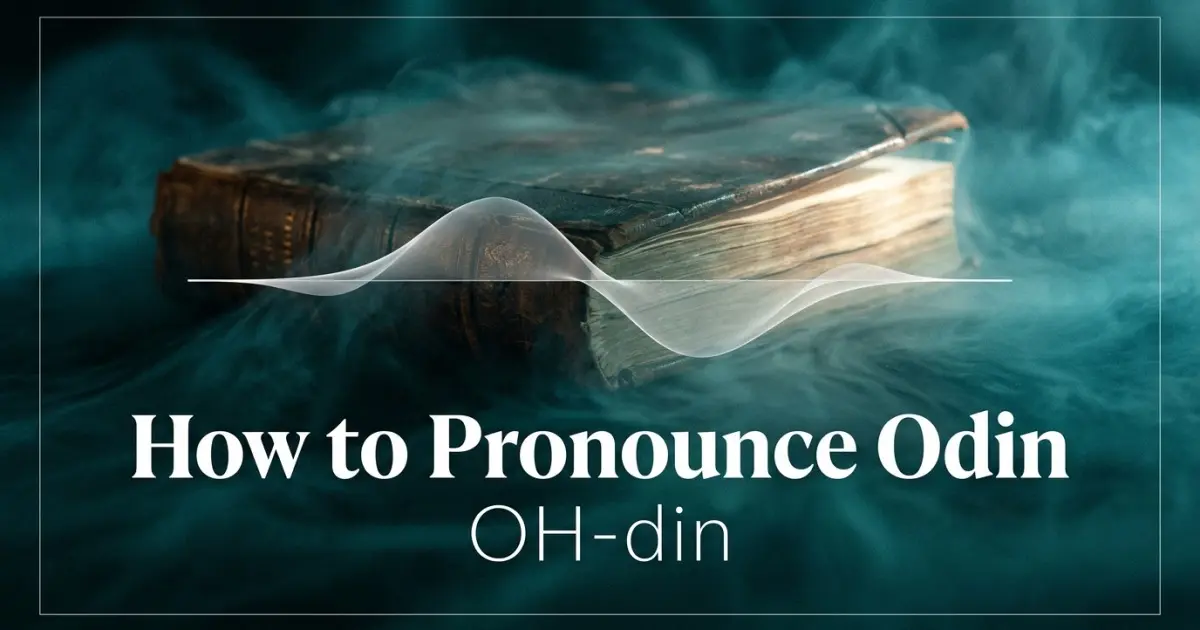 How to pronounce Odin