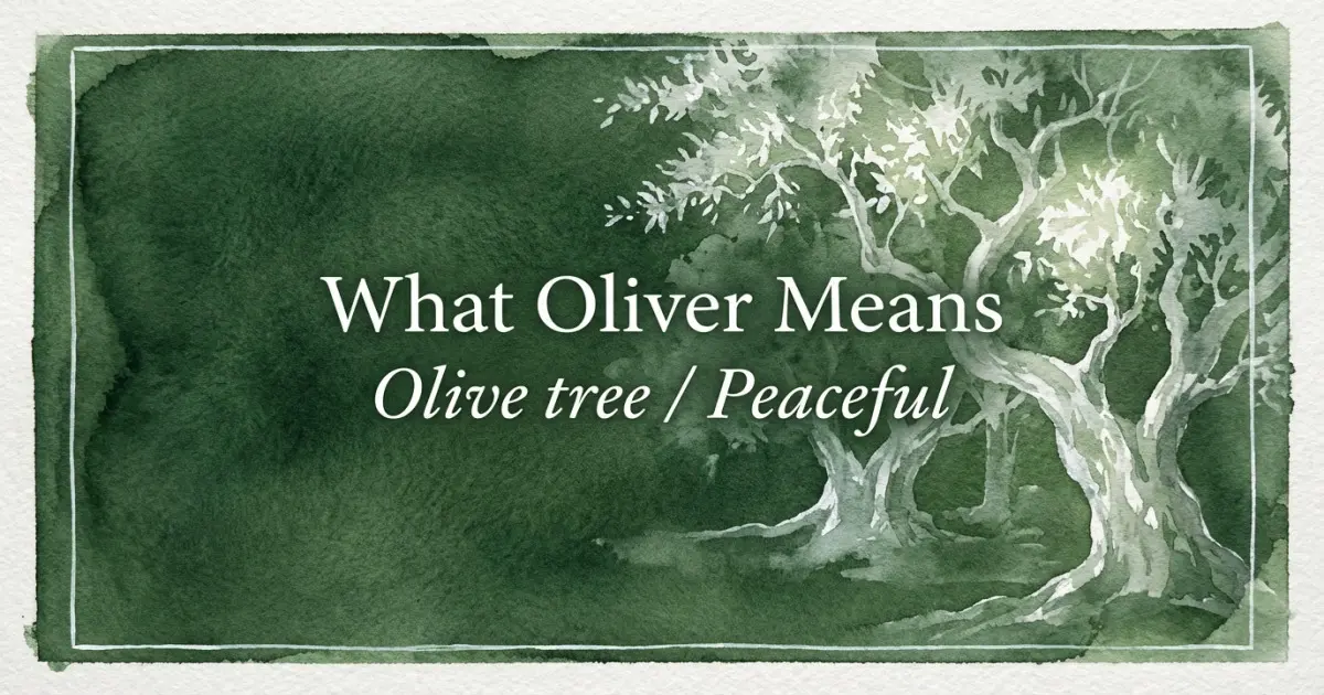 What Oliver Means