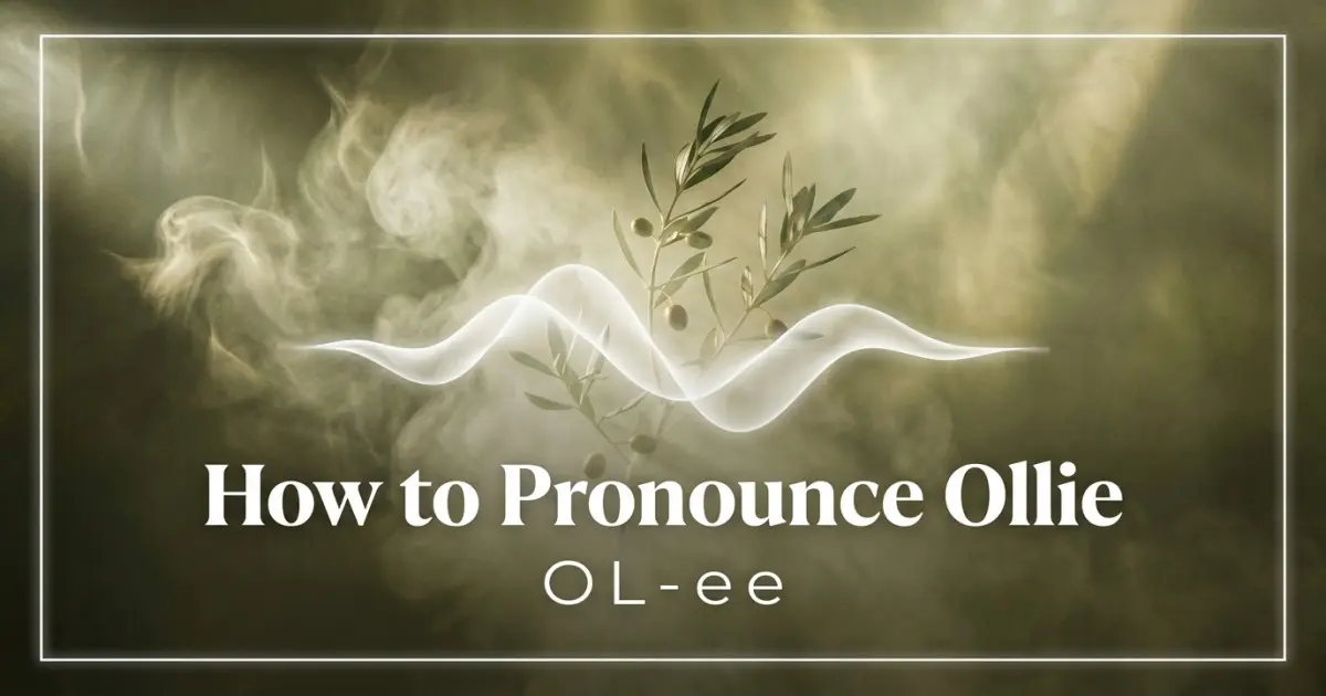 How to pronounce Ollie