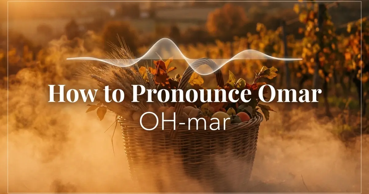 How to pronounce Omar