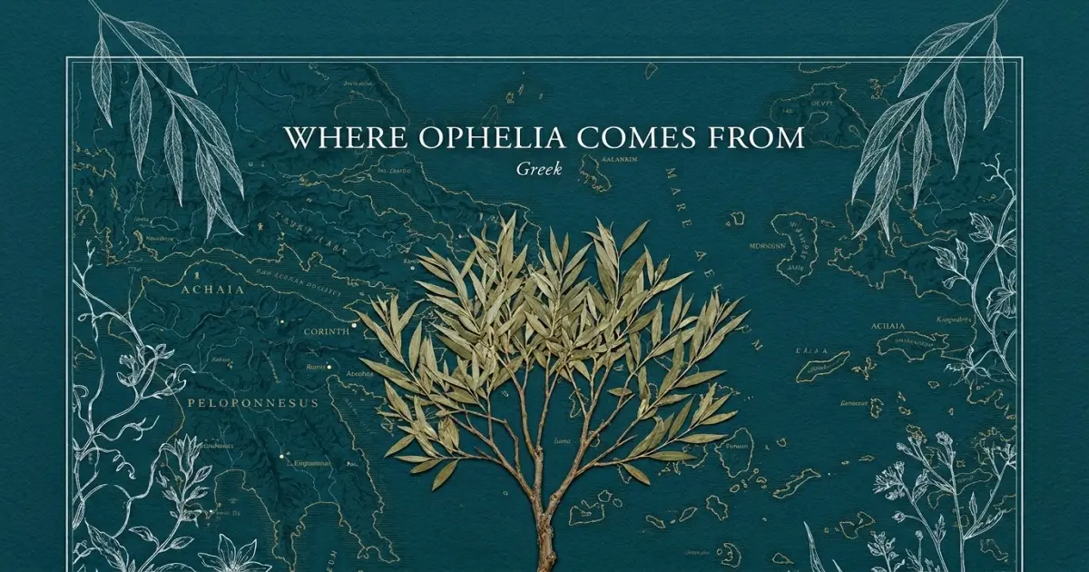 The name Ophelia comes from: Greek