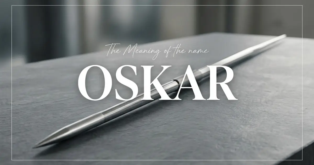 Oskar name meaning