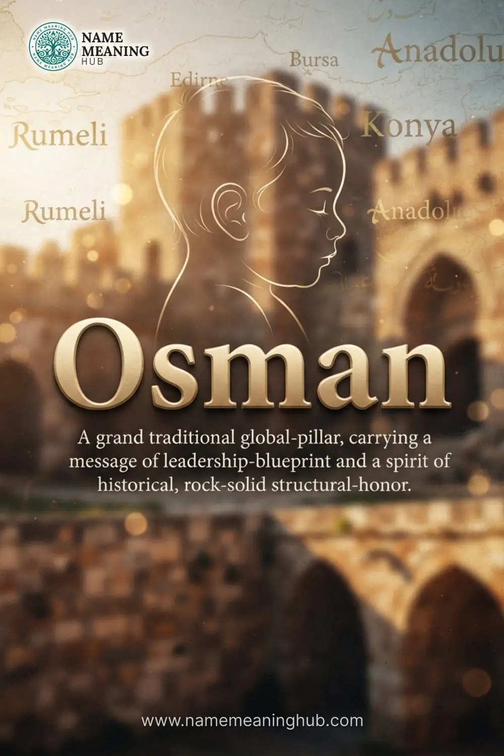 Meaning of the name Osman: A grand traditional global-pillar, carrying a message of leadership-blueprint and a spirit of historical, rock-solid structural-honor.
