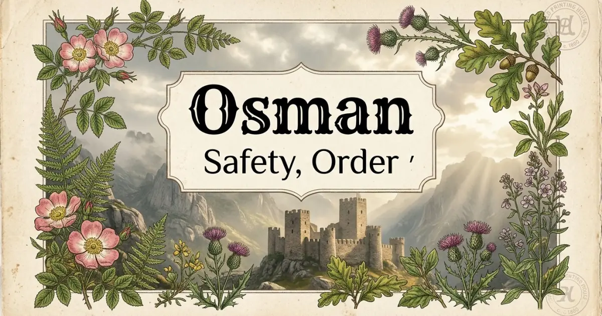 Osman meaning themes: safety, order