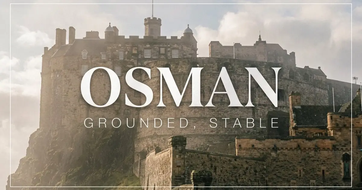 Osman name vibe: Grounded, stable