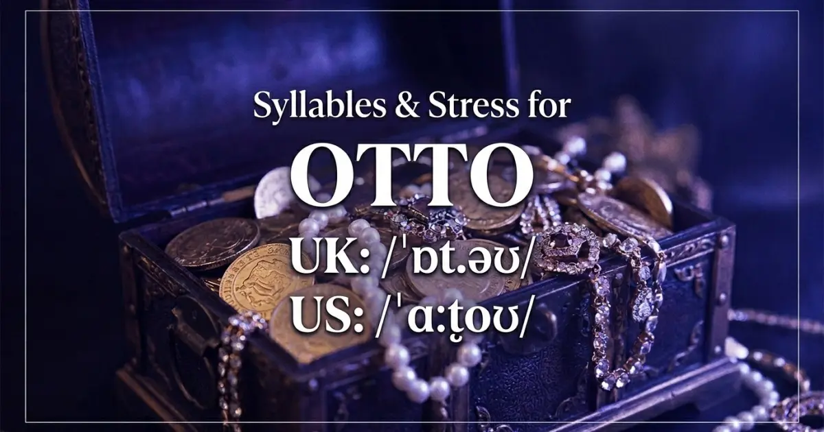 Otto syllables, stress, and UK and US pronunciation