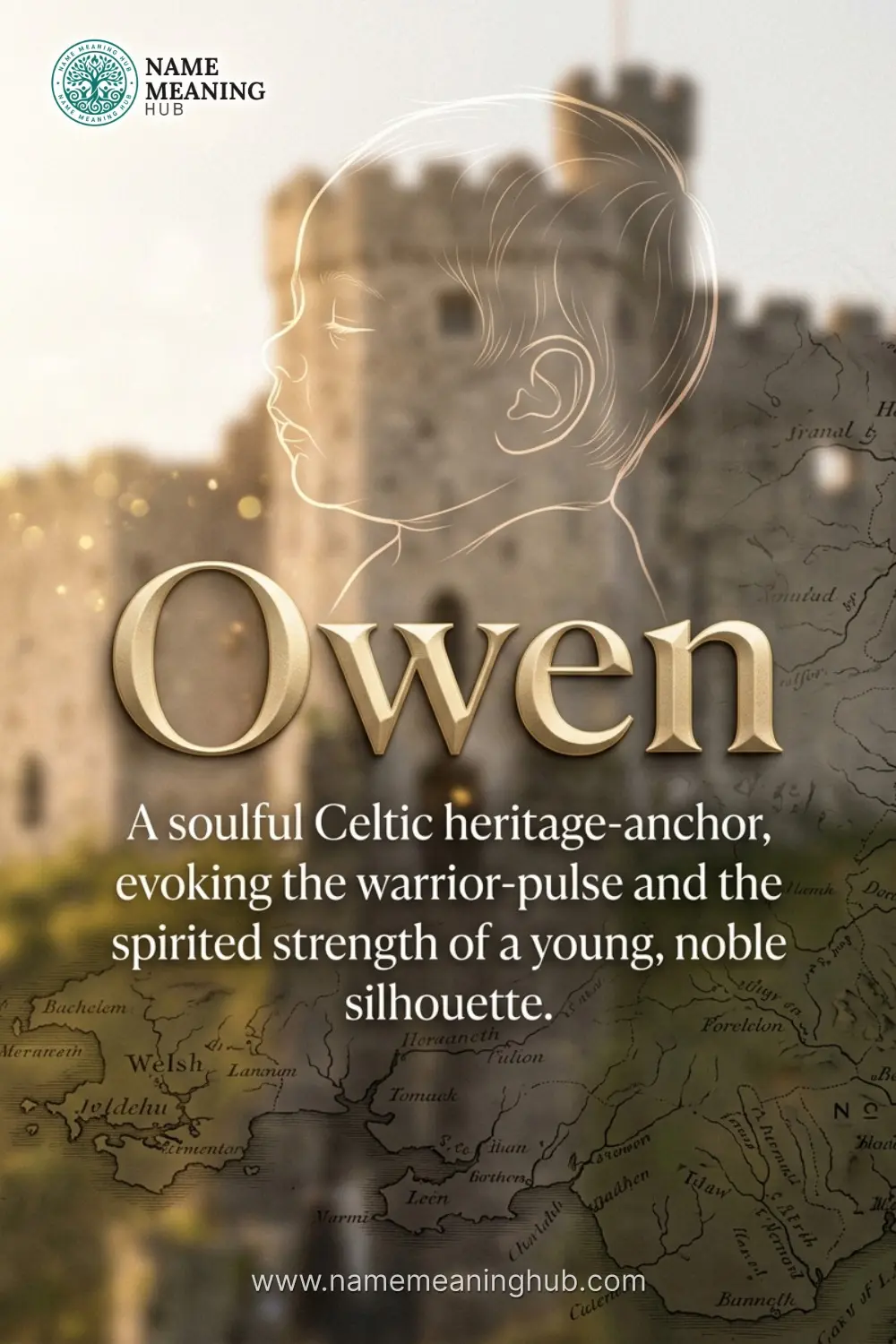 Meaning of the name Owen: A soulful Celtic heritage-anchor, evoking the warrior-pulse and the spirited strength of a young, noble silhouette.