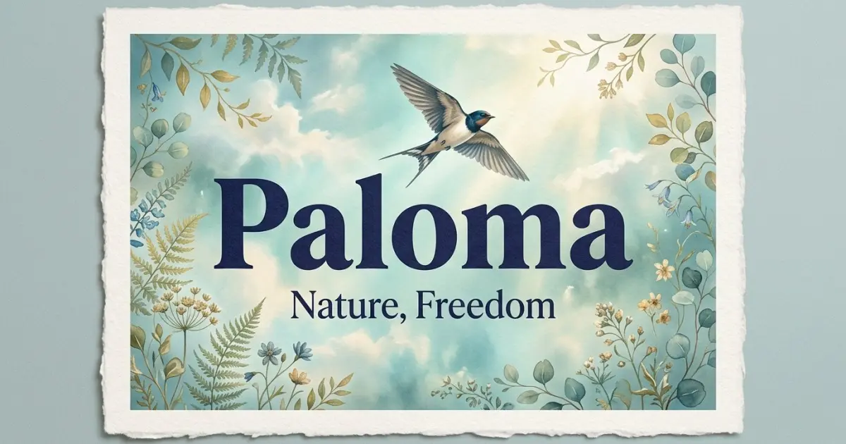 Paloma meaning themes: nature, freedom
