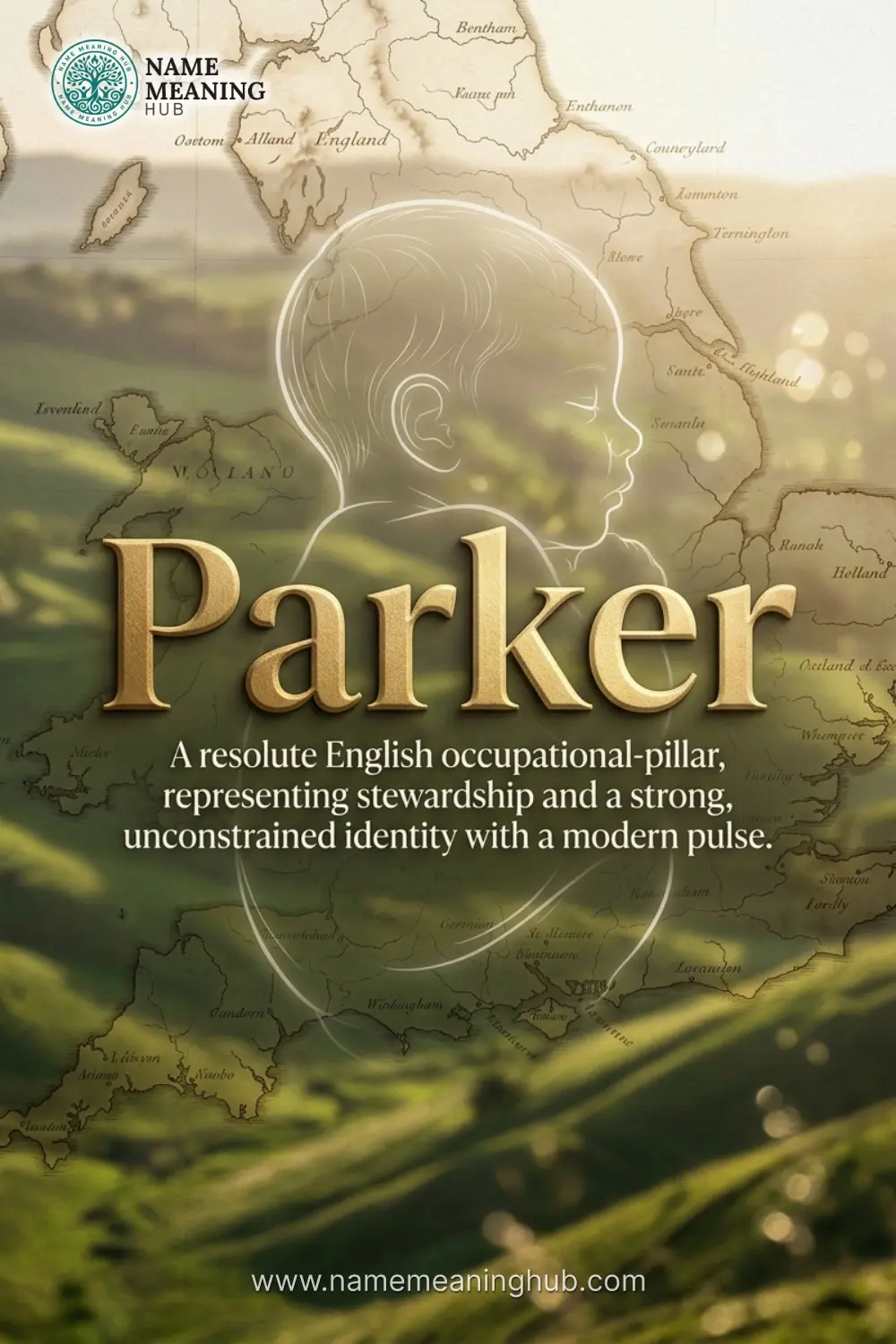 Meaning of the name Parker: A resolute English occupational-pillar, representing stewardship and a strong, unconstrained identity with a modern pulse.