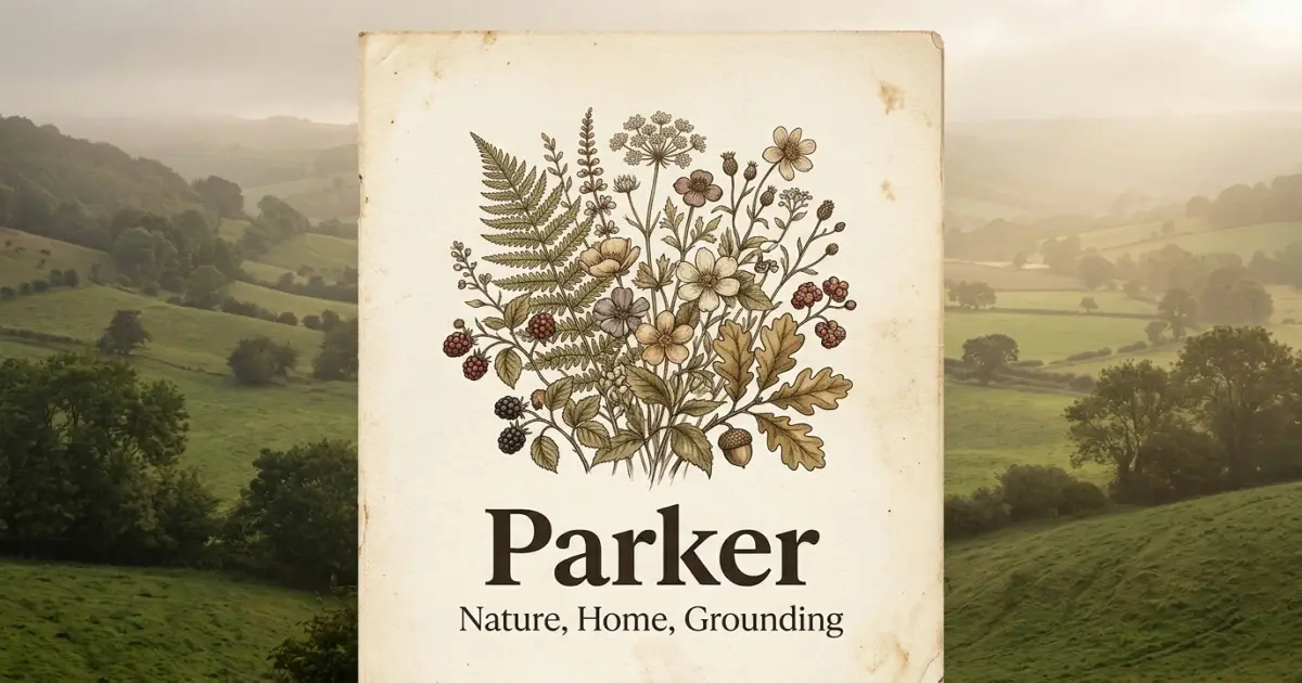 Parker meaning themes: nature, home, grounding