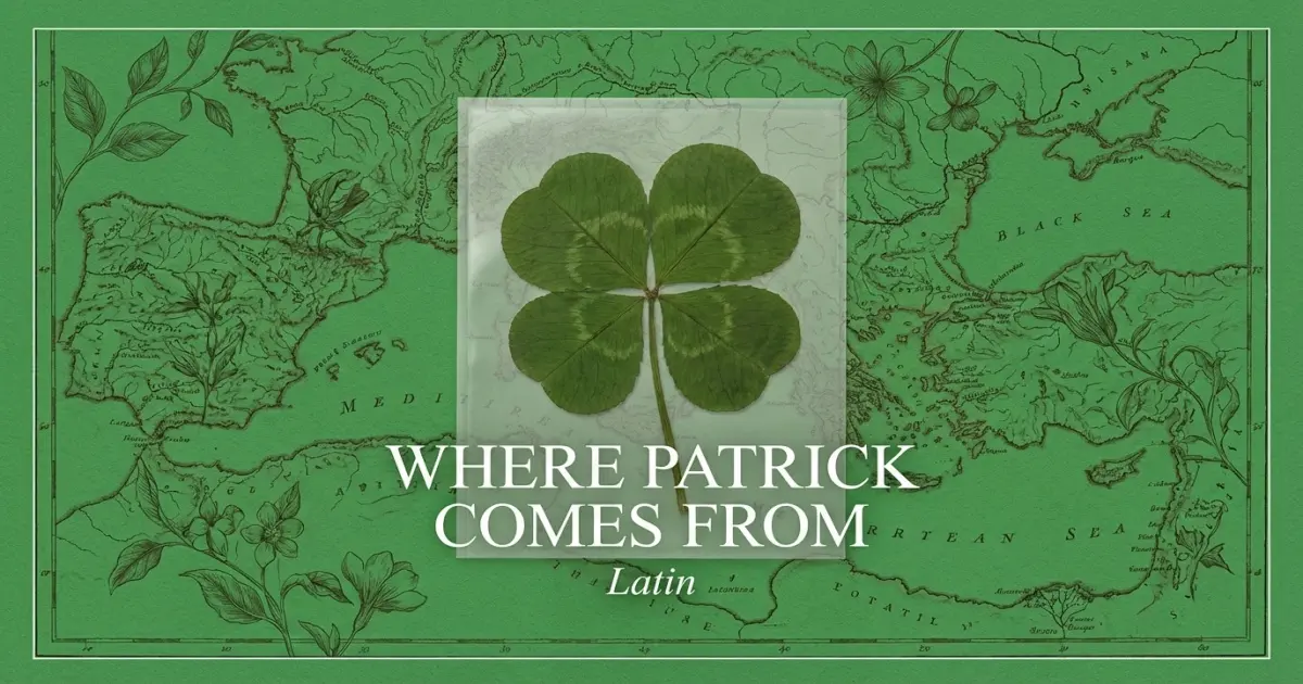The name Patrick comes from: Latin
