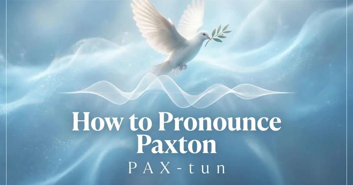 How to pronounce Paxton