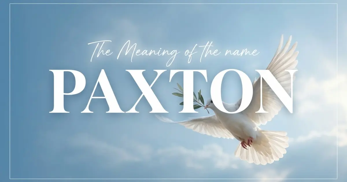 Paxton name meaning