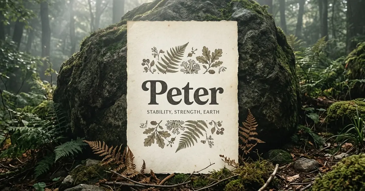 Peter meaning themes: stability, strength, earth