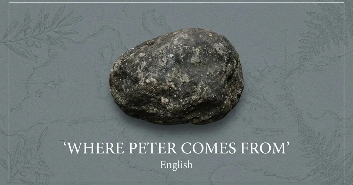 The name Peter comes from: English